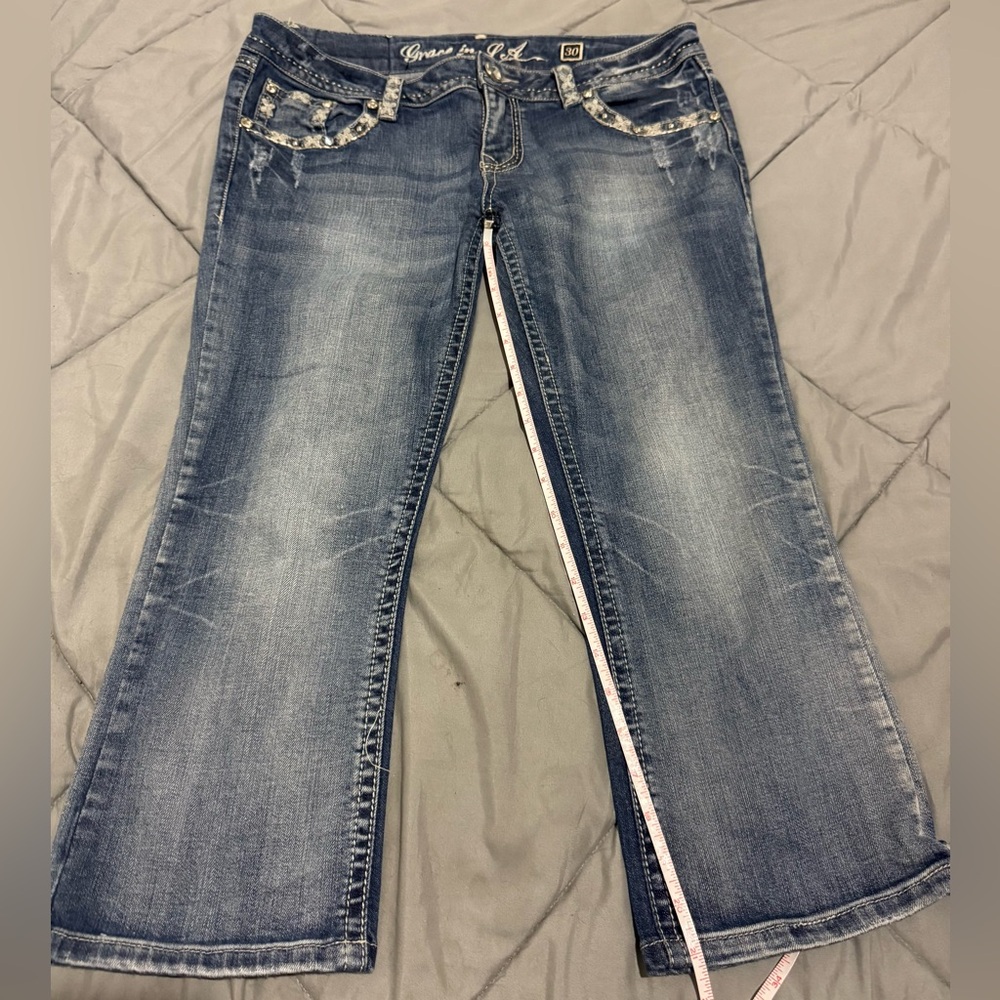 Grace Blue Ankle & Cropped Jeans - Picture 2 of 5